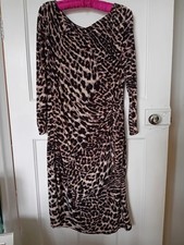Coast Leopard Print Dress Size 16