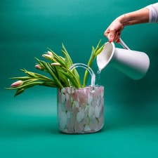 Large handbag vase blush - handbag,