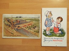 2 Vintage Maypole Margarine Advertising Postcards Factory Southall Children
