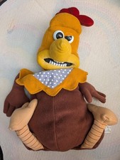 Vintage "Chicken Run - Rocky the Rooster" Hot Water Bottle in Cover - 29” 1999