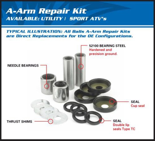 All balls racing arm - balls, brg