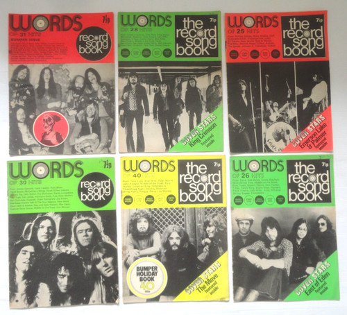 Joblot record song book - ,