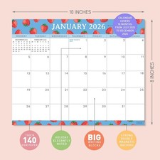 2026 Fruit-Themed Magnetic Fridge Calendar | Nov 2025 to Dec 2026 | FREE POSTAGE