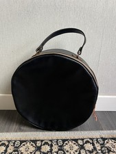 Vintage Leather Hat Box Luggage Bag Unisex Kingfisher Brand Made in England