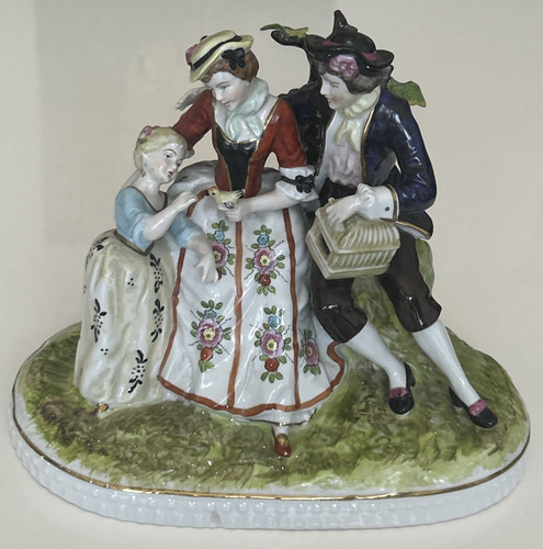 German porcelain large figural - porcelain,