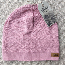 SATILA Swedish 100% Organic Cotton BEANIE ROSE Hat Toque Womens LIGHTWEIGHT