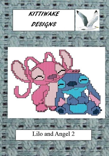 Lilo and angel cross - 2, stitch