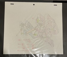 Gundam W Wing Original Production Sketch Virgo and Leo