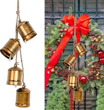 4X Vintage Rustic Bell Wall