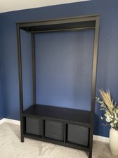 IKEA Hemnes Wardrobe / Clothes Storage System In Black Brown