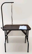 Portable Pet Grooming Table With Folding Legs and Adjustable Grooming Arm