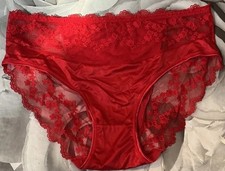 Woman’s CD TV sexy  Satin Feel & Lacy  knickers Panties Briefs  Size XXL 18