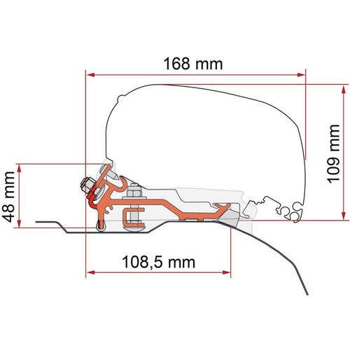 Fiamma bracket f80 - bracket,