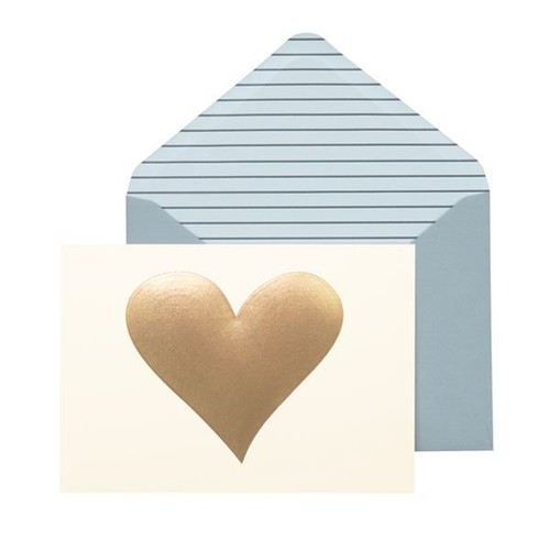 Heart card set x blank - -,