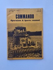 McCONNEL COMMANDO PARTS & OPERATORS MANUAL