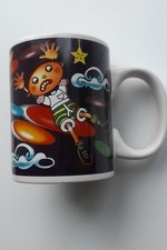 Smarties children's small mug Nestle 1990s purple background multicoloured 