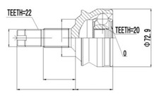 Joint Set, Drive Shaft Outer