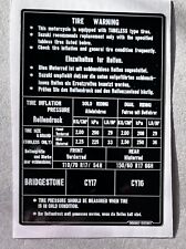 SUZUKI RGV250 TYRE CAUTION