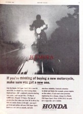 HONDA '250 Super Sport' Motorcycle ADVERT #2 : Vintage 1965 Print
