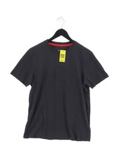 Ferrari Men's T-Shirt M Black Animal Print 100% Cotton Basic