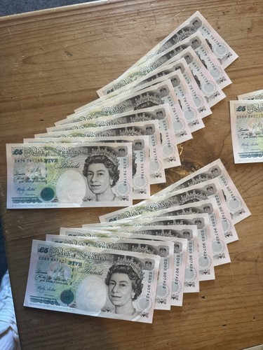 Uncirculated old note five - old,
