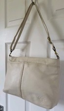 Gigi Cream Genuine Leather Shoulder Crossbody Bag Handbag 