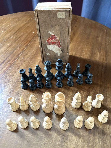 Vintage staunton boxwood - vintage,