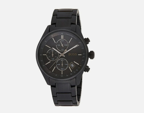 Boss men black chronograph - men's,