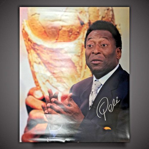 Pele signed autographed - autographed, photo