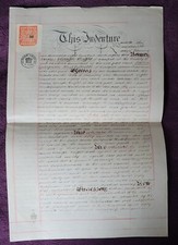 1885 Vellum Indenture
