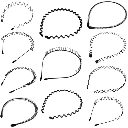 Metal alice band wire - band, toothed