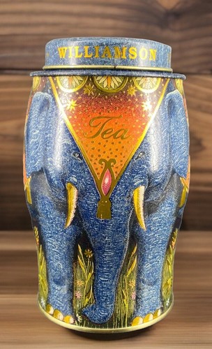 Williamson blue elephant tin - williamson,