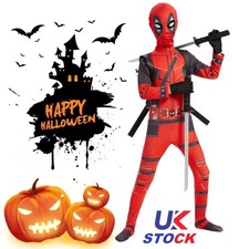 Deadpool Costume Cosplay Kids