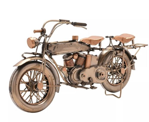 Metal bronze motorcycle - metal,