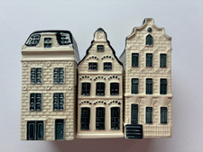 KLM delft blue miniature houses x 3 by Bols. Nos 17,43,45. Seals intact. Empty