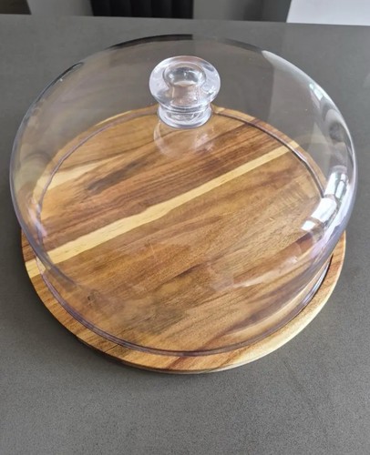 Cake stand with dome - cake,