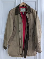ORVIS Heritage Field Barn Coat Jacket Men's Size S Khaki Beige Hunting Shooting