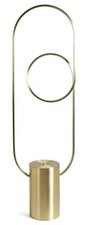 Habitat Pill LED Floor Lamp - Brushed Brass | Modern Standing Light
