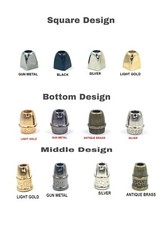 QUALITY SOLID METAL CORD STOPPERS LOCK ENDS 3 DESIGNS VARIOUS QUANTITIES 