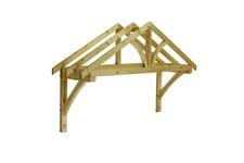 Cheshire Apex Porch Canopy Pine Timber Framework Apex Door Canopy 1960mm Width