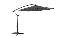 Habitat 2.5m Overhanging Garden Parasol - Black