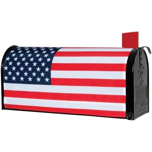 Magnetic american flag mailbox - magnetic,
