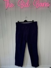 Samuel Windsor Pants Mens 38x33 Blue Chino Soft Feel Cotton Preppy Golf Slacks