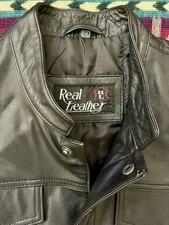 New Men’s Leather Waistcoat Motorcycle/Fashion Sleeveless Jacket Handmade 44/46