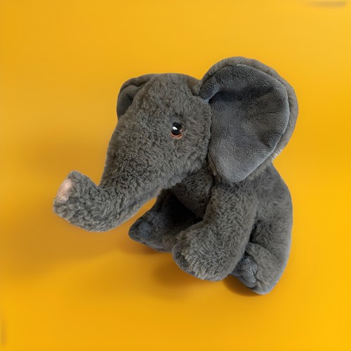 Elephant plush toy - elephant, grey