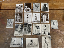 Modern Beauties etc 1930’s Cigarette Cards x 17 Real Photographs