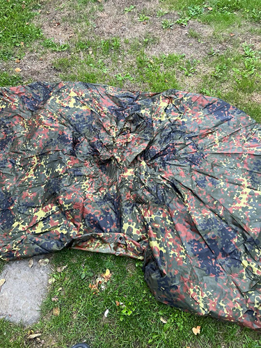 German army flecktarn poncho