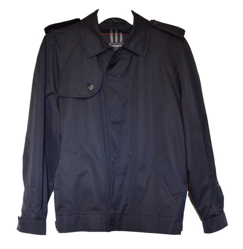 Burberrys navy blue harrington - navy,