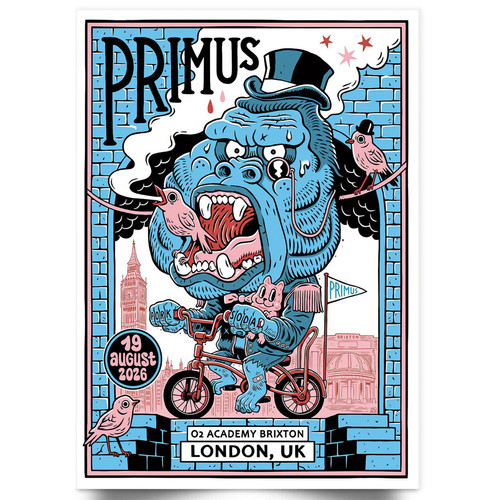 Primus rock poster 19th august - 19th,