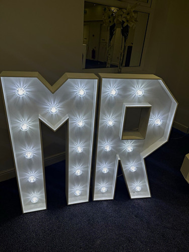 White led light marquee - led,